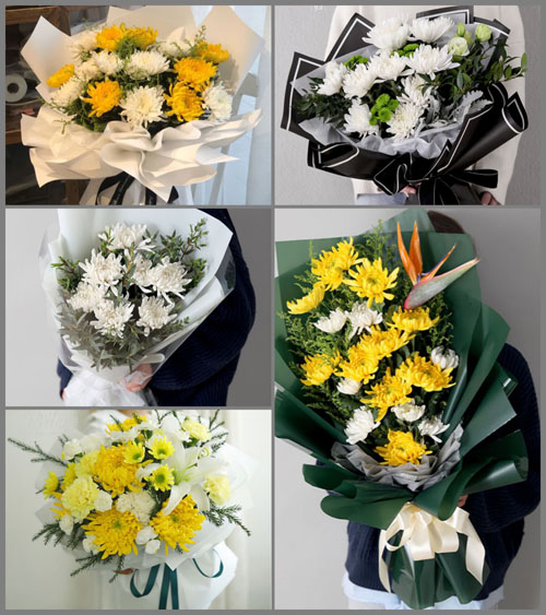江苏南通港闸区白事花束代送